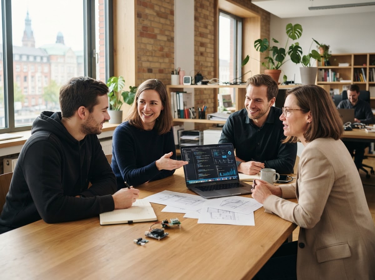 Mürentor AI Team bei der Entwicklung von Analysemodellen
